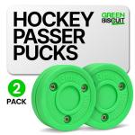 Top Shelf Target Stick Handling Trainer with 2 Green Biscuit Original Pucks - Snake Trainer, Portable, Durable, and Adjustable Hockey Training Equipment for Puck Control, Reaction Time, & Coordination