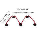 TronX Hockey Adjustable Stickhandling Aid Edge Dangler - Steel Stick Handling Trainer Suitable for On & Off Ice, Improve Puck Control & Coordination | Training Equipment Kids & Adult Hockey Players