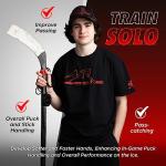 Mr. Assist LLC - Hockey Trainer, Professional Hockey Training Off Ice Tool, Solo Hockey Trainer for Ice Hockey, Floor Hockey, Roller Hockey, & Field Hockey, Portable with Sturdy Bungee Line, 1 Count