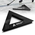 ruiru bro Triangle Hockey Passer Rebounder Heavy Duty Steel Equipment for Indoor Outdoor Solo Training On & Off Ice 3 Passing Slots Improve Passing Shooting and Stickhandling Skills (Black)
