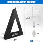 ruiru bro Triangle Hockey Passer Rebounder Heavy Duty Steel Equipment for Indoor Outdoor Solo Training On & Off Ice 3 Passing Slots Improve Passing Shooting and Stickhandling Skills (Black)