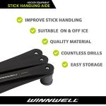 Winnwell Hockey Basic Stickhandling Aid - Stick Handling Trainer Suitable for On & Off Ice, Improve Puck Control & Coordination Passing Aide | Training Equipment Made for Kids & Adult Hockey Players