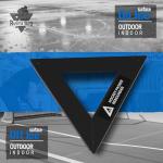 ruiru bro Triangle Hockey Passer Rebounder Heavy Duty Steel Equipment for Indoor Outdoor Solo Training On & Off Ice 3 Passing Slots Improve Passing Shooting and Stickhandling Skills (Black)