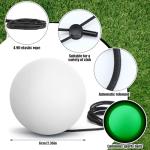 Arrowbash 1 Pcs Hockey Trainer Field Hockey Ball for Solo Hockey Training Street Hockey Balls Glow in the Dark Hockey Stick Handling Balls Portable with Sturdy Bungee Line for Speed Training System