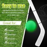 Arrowbash 1 Pcs Hockey Trainer Field Hockey Ball for Solo Hockey Training Street Hockey Balls Glow in the Dark Hockey Stick Handling Balls Portable with Sturdy Bungee Line for Speed Training System