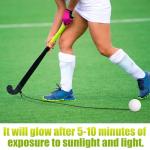 Arrowbash 1 Pcs Hockey Trainer Field Hockey Ball for Solo Hockey Training Street Hockey Balls Glow in the Dark Hockey Stick Handling Balls Portable with Sturdy Bungee Line for Speed Training System