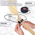 Hockey Trainer Off-Ice Training Tool, Professional Solo Hockey Stickhandling & Passing Trainer, Portable Hockey Rebounder with Sturdy Bungee Cord for Ice Hockey, Floor, Roller & Field Hockey Skills
