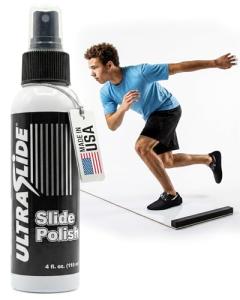 UltraSlide Silicone Lubricant Spray - 4oz Slide Board Polish - Friction-Reducing Lubricant for Slide Boards for Exercise, Hockey Tiles & Shooting Pads - Odorless, Multi-Purpose Surface Care