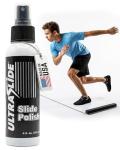 UltraSlide Silicone Lubricant Spray - 4oz Slide Board Polish - Friction-Reducing Lubricant for Slide Boards for Exercise, Hockey Tiles & Shooting Pads - Odorless, Multi-Purpose Surface Care