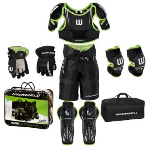 Winnwell Youth Hockey Gear Set with Bag - Medium