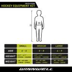 Winnwell Youth Hockey Gear Set with Bag - Medium