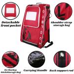 FOONPACK Youth Hockey Equipment Roller Bag with Wheels
