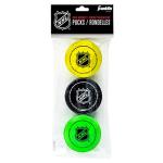 Franklin Sports Mini Foam Hockey Pucks - 3 Pack