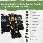 FOONPACK Youth Hockey Equipment Roller Bag with Wheels