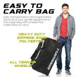 Winnwell Large Goalie Bag with Wheels