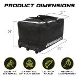 Winnwell Large Goalie Bag with Wheels