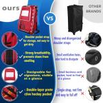 FOONPACK Youth Hockey Equipment Roller Bag with Wheels