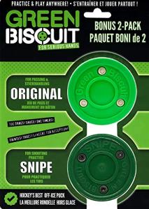 Green Biscuit 2 Pack: Off Ice Hockey Pucks