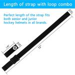 Ice Hockey Helmet Chin Strap Replacement Kit (Black)