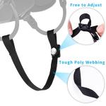 Ice Hockey Helmet Chin Strap Replacement Kit (Black)