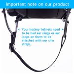 Ice Hockey Helmet Chin Strap Replacement Kit (Black)