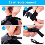 Ice Hockey Helmet Chin Strap Replacement Kit (Black)