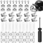 51 Pack Hockey Helmet Repair Kit with Tools