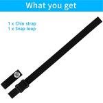 Ice Hockey Helmet Chin Strap Replacement Kit (Black)