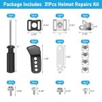 Hockey Helmet Repair Kit with Essential Parts