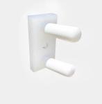 Wall Mount for Hockey Goalie Stick - White
