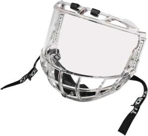 TronX S980 Junior Kids Hockey Clear Full Face Shield Visor Helmet Combo Certified Anti-Scratch/Anti-Fog