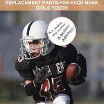 24 Pcs Stainless Steel Helmets Visor Screws, Hockey Helmet Repair Kit, Football Visor Clips, Universal Baseball Helmet Hardware Replacement Parts for Softball Face Mask Girls Youth