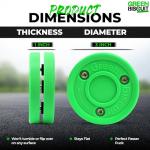 Green Biscuit 2 Pack: Off Ice Hockey Pucks