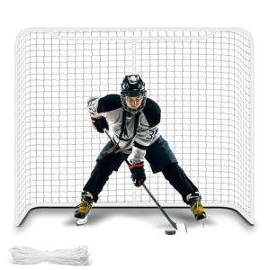 Seenelling 54" 72" Hockey Goal Replacement Net, Official Size Replacement Netting, Outdoor Street Hockey Goal Net, Durable Lightweight, Easy Attach Disassemble(72")