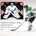 Doublehorse Ice Hockey Training Target: 54 x 44IN Durable Quick Setup PVC Goalie Shot Accuracy Equipment- for Indoor Outdoor Home Use Suit Youth & Players with 7 Holes - 1 Target