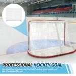 Seenelling 54" 72" Hockey Goal Replacement Net, Official Size Replacement Netting, Outdoor Street Hockey Goal Net, Durable Lightweight, Easy Attach Disassemble(72")