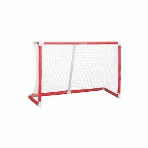 Champion Sports Floor Hockey Collapsible Goal (Red, 72 x 48 x 24-Inch)