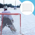 Seenelling 54" 72" Hockey Goal Replacement Net, Official Size Replacement Netting, Outdoor Street Hockey Goal Net, Durable Lightweight, Easy Attach Disassemble(72")