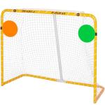 PodiuMax 54"x44" Youth Steel Street Hockey Goal, Indoor Outdoor Hockey Net for All Players, Portable Training Equipment, Youth Roller Hockey Goals with 2 Targets