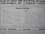 The Glory of Their Times "The Story of The Early Days of Baseball Told By The Men Who Played It" Created and edited by Lawrence S. Ritter Original 1966 Sonic Recording Product K-442 Sam Crawford, Goose Goslin, Davy Jones, Rube Marquard, Edd Roush....