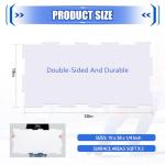 Maasechs 2 Pack Dryland Hockey Ice Tiles, 19 x 38 Inch Large Synthetic ice Tiles Artificial Double Sided Hockey Shooting Pads outdoo Rink for Shooting Passing Practices