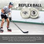 Franklin Sports NHL Hockey Stick Handling Balls - (4) Hockey Training Aids for Stick Handling + Hands Practice - On + Off Ice Equipment - Weighted + Mini Balls for Speed Training