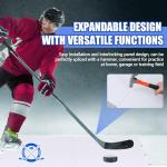 Maasechs 2 Pack Dryland Hockey Ice Tiles, 19 x 38 Inch Large Synthetic ice Tiles Artificial Double Sided Hockey Shooting Pads outdoo Rink for Shooting Passing Practices