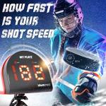 Hockey Radar Gifts Training Aids - Speed Guns Speed Sensor, Hands-Free Radar Guns | Ice Hockey Field Hockey Street Roller Hockey, High-Tech Gadget & Gear
