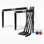 Premier Sports - Kids Hockey Set – (4) Sticks, (2) Mini Goals, (1) Foam & (1) Standard Balls – Complete Beginner Set for Ages 3-9
