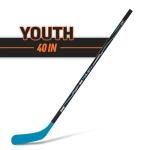 Franklin Sports NHL Power 1040 Youth Street Hockey Stick - 40 Inch - Left Hand - Kids Outdoor - Wood/Fiberglass Shaft