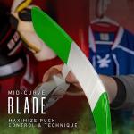 Franklin Sports Junior Ice Hockey Stick - Pursuit Right Handed-42 Inch Composite Shaft Youth - 20 Flex + Textured Grip