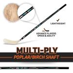 Franklin Sports NHL Power 1040 Youth Street Hockey Stick - 40 Inch - Left Hand - Kids Outdoor - Wood/Fiberglass Shaft