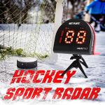 Hockey Radar Gifts Training Aids - Speed Sensor, Hands-Free Radar Guns | Ice, Field, Street & Roller Hockey, High-Tech Gadget & Gear, Black