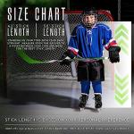 Franklin Sports Junior Ice Hockey Stick - Pursuit Right Handed-42 Inch Composite Shaft Youth - 20 Flex + Textured Grip